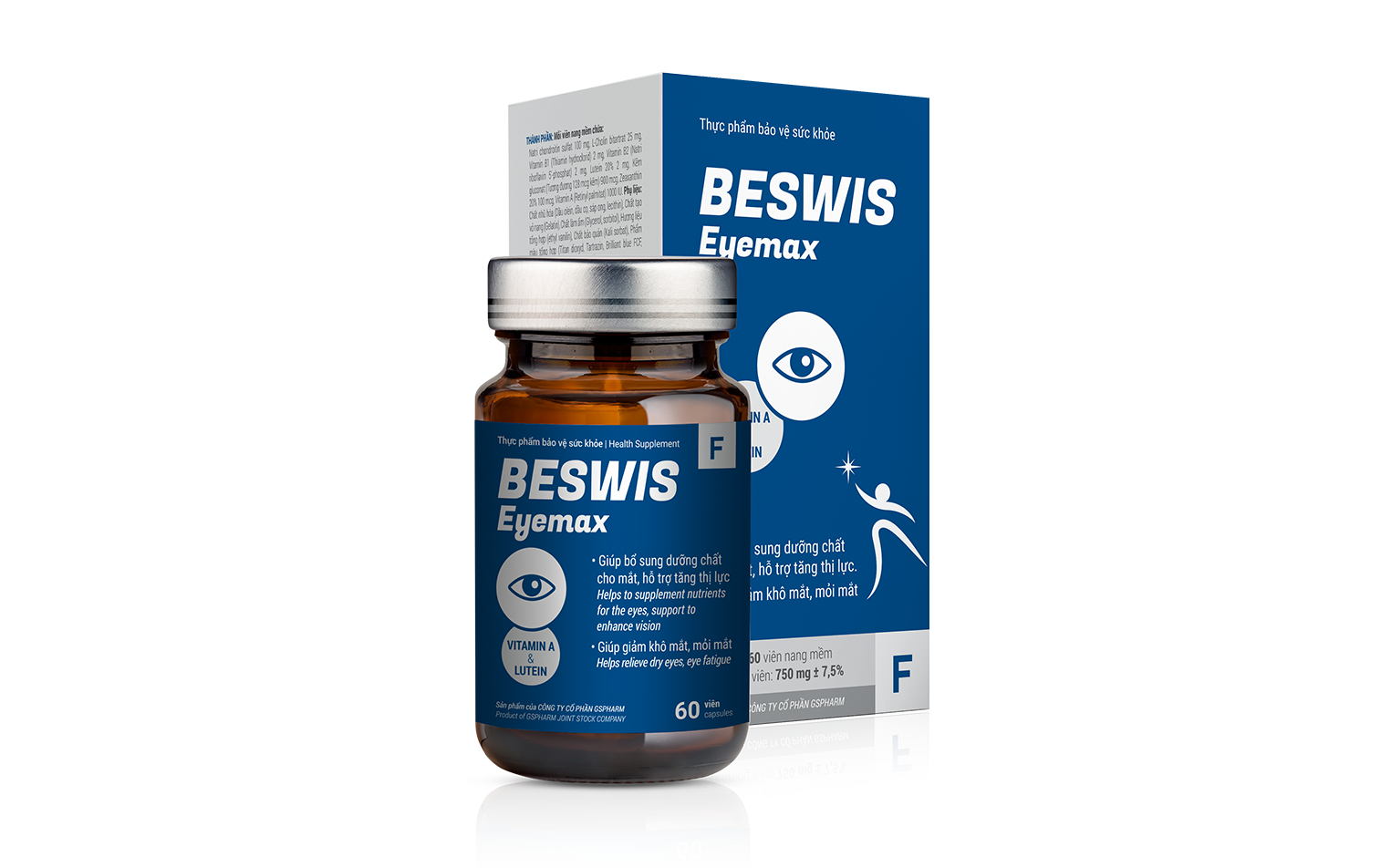 Beswis Eyemax - Giúp bổ sung dưỡng chất cho mắt, hỗ trợ tăng cường thị lực
 - Giúp giảm kho mắt, mỏi mắt 