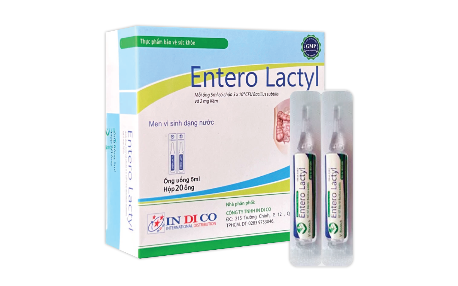 ENTERO LACTYL Bổ sung vi khuẩn có ích và kẽm giúp cải thiện hệ vi sinh 
đường ruột, hỗ trợ giảm rối loạn tiêu hóa do loạn khuẩn 
đường ruột, giúp tăng cường tiêu hóa. 