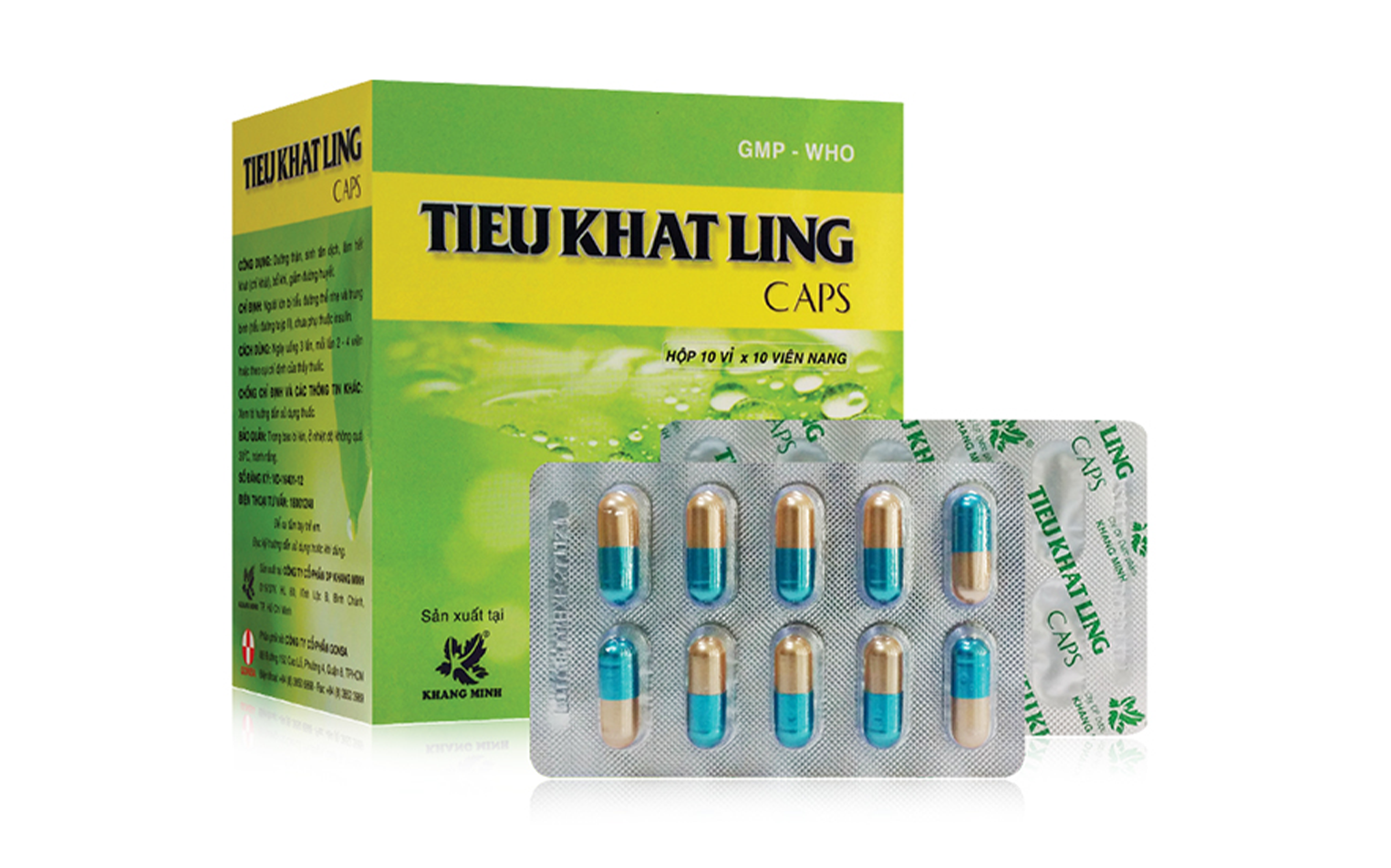 Tieukhatling caps Ích khí dưỡng âm, thanh nhiệt tả hỏa, sinh tân chỉ khát 