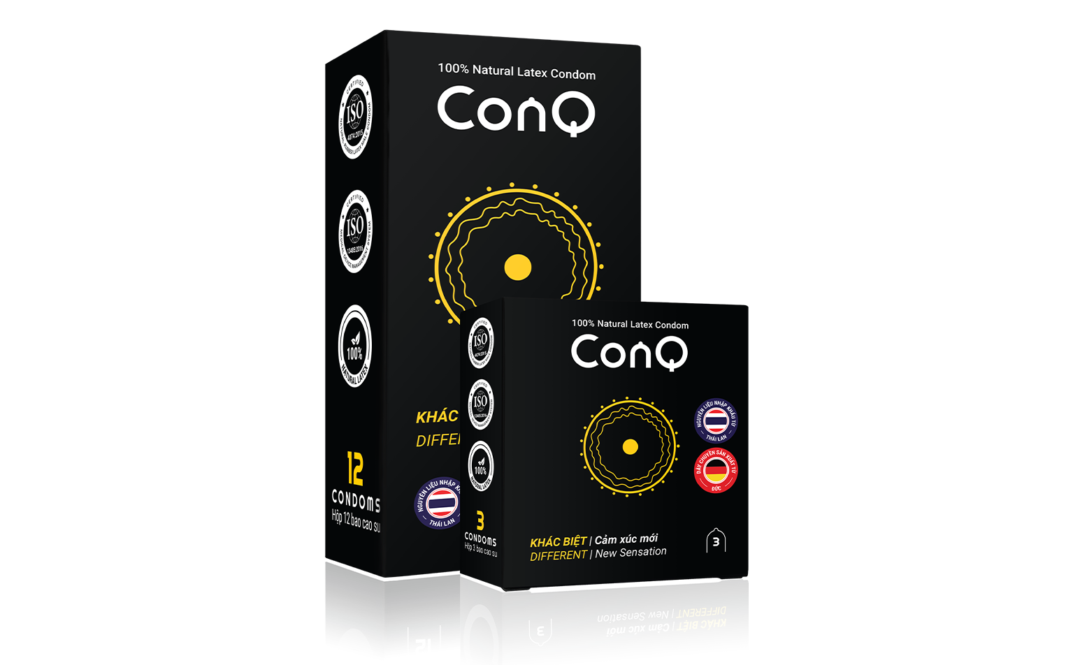Bao cao su CONQ Khác Biệt Khi được sử dụng đúng cách, bao cao su sẽ giúp tránh thai cũng như nguy cơ truyền nhiễm HIV (AIDS) và các bệnh lây nhiễm qua đường tình dục khác như: Giang mai, bệnh lậu, viêm gan B, nấm cổ tử cung, herpes,.. 